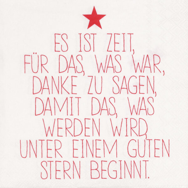Servietten – Es ist Zeit, für das, was war