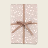 Geschenkpapier Schneeflocke altrosa