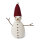 Großer Schneemann mit roter Mütze