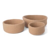Filz Brotkorb beige S