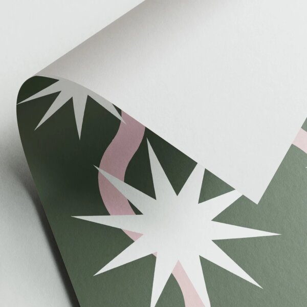 Geschenkpapier Weihnachtssterne