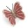 Filz matt roter Schmetterling