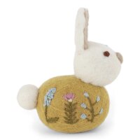 Filz sitzender Hase ocker