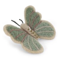 Filz matt grüner Schmetterling