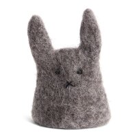 Filz grau Eierwärmer - Hase