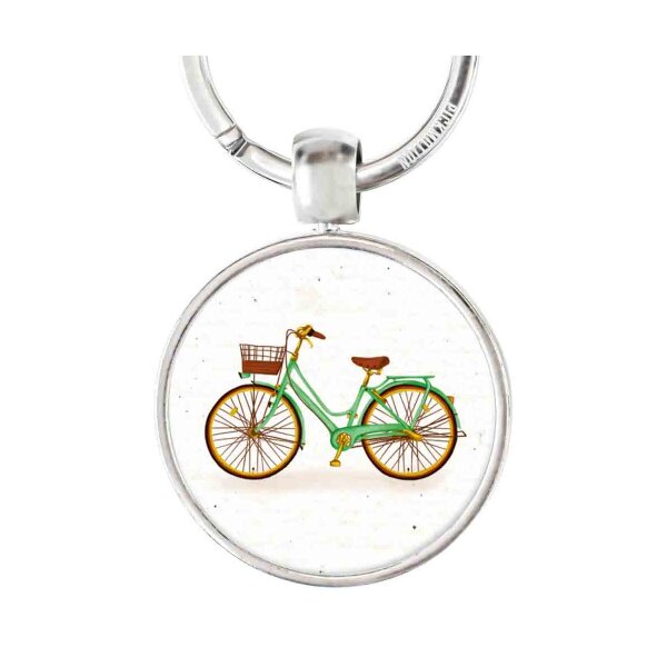 Schlüsselanhänger grünes Fahrrad