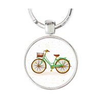 Schlüsselanhänger grünes Fahrrad