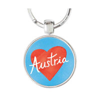 Schlüsselanhänger Austria Herz
