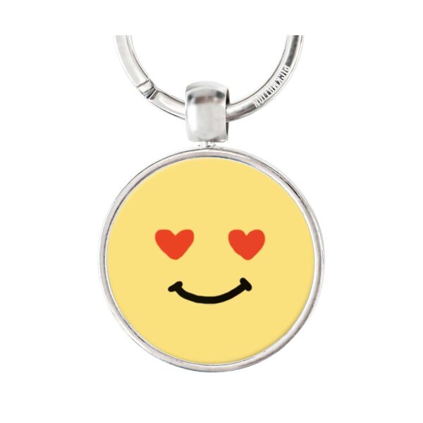 Schlüsselanhänger gelbes smiley