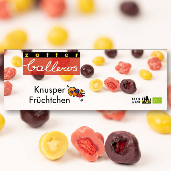 Schokolade Balleros – Knusper Früchtchen