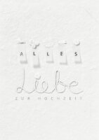 Karte Blütenhochzeit "Alles Liebe"