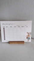 Stundenplan A5 aus Holzschliffpappe