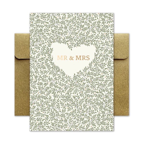 Klappkarte "Mr & Mrs"