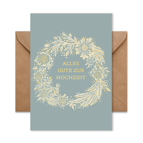 Klappkarte "Alles Gute zur Hochzeit"