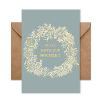 Klappkarte "Alles Gute zur Hochzeit"