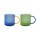 Glasbecher "Fred" Green-blue, 2er-Set