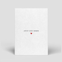 Postkarte Liebe - Jetzt und immer