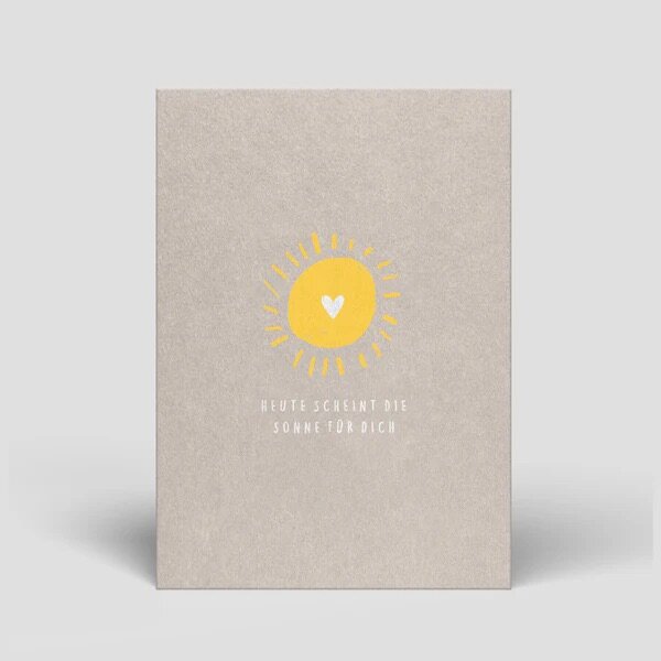 Postkarte "Heute scheint die Sonne für dich!"