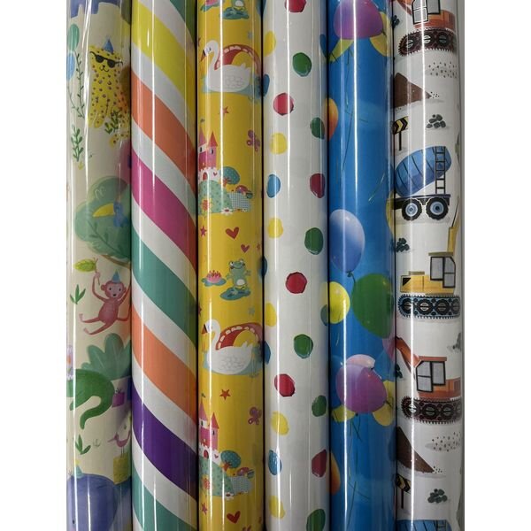 Geschenkpapier Rolle Kindermotive