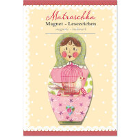 Matroschka Magnet-Lesezeichen Vogel