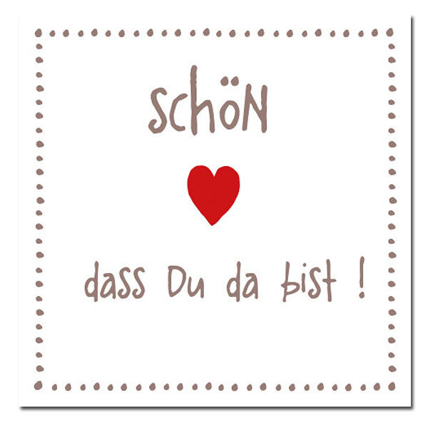 Servietten – Schön dass du ... taupe