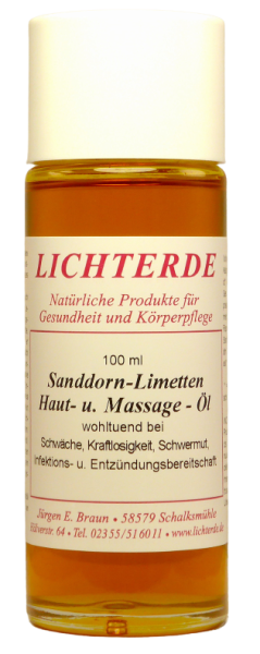 Massage-Öl Sanddorn-Limetten 100 ml
