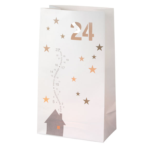 Lichttüten 2er-Set Frohe Weihnachten