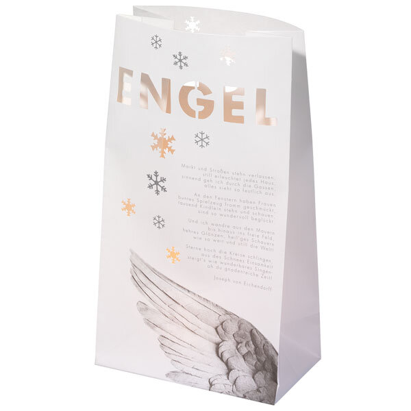 Winterzeit Lichttüte Engel