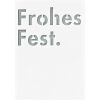 Weihnachtskarte Lichttüte Frohes Fest