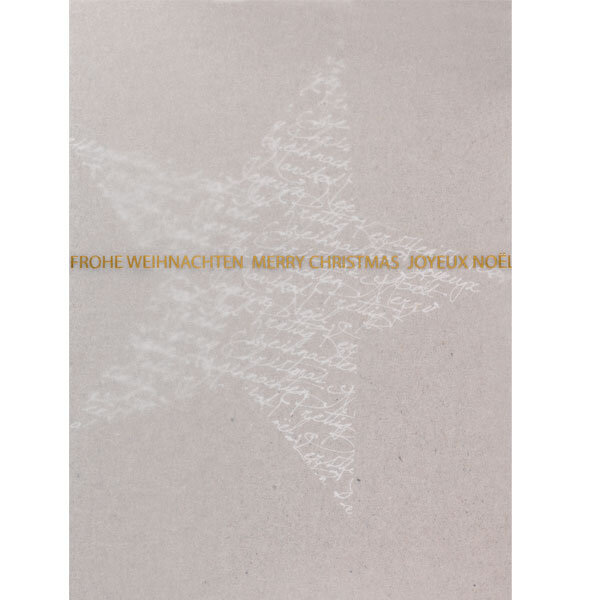 Winterzeit Transparentkarte Stern