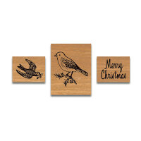 Stempel Set Christmas birds