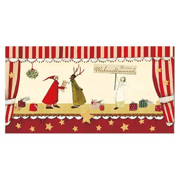 Geldgeschenkkarte Weihnachtswunsch