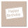 Serviette Happy Birthday / taupe