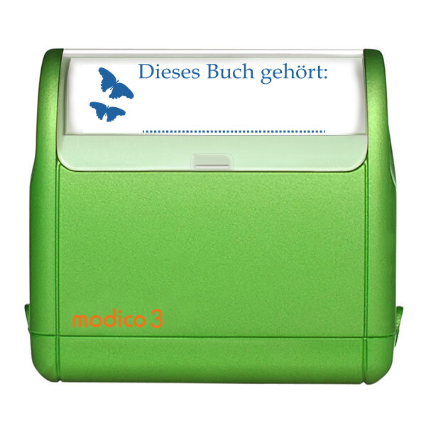 M3 Stempel Dieses Buch Schmetterling