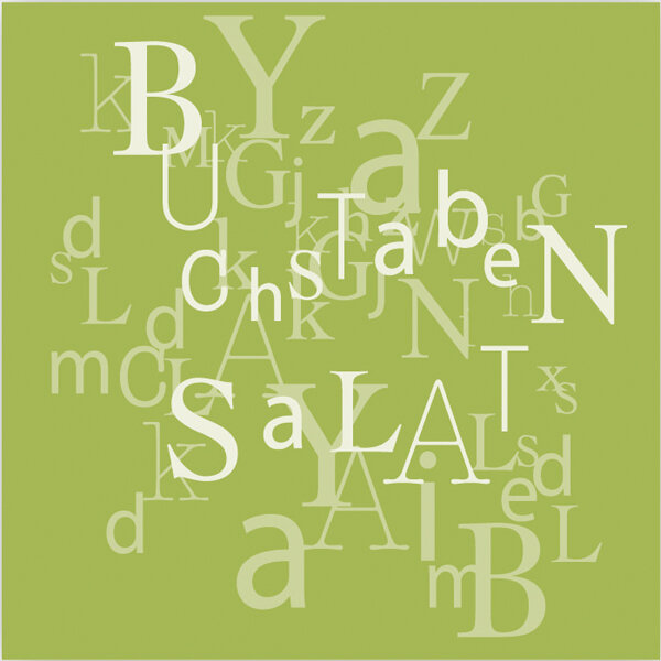 Servietten – Buchstabensalat