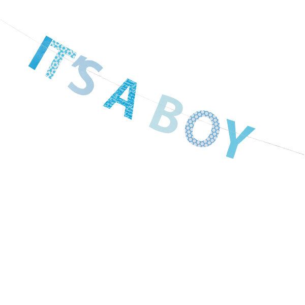 Girlandenkarte – Its a boy
