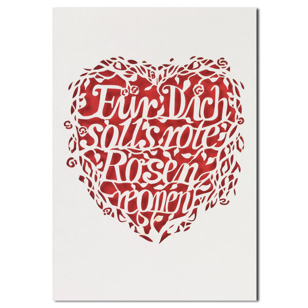 Hochzeitsschriftkarte Für Dich...