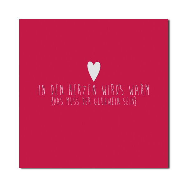 Winterzeit Servietten – In den Herzen …