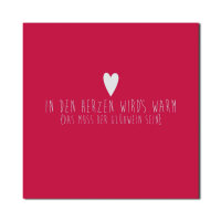 Winterzeit Servietten – In den Herzen …