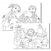 Weihnachtsmalbüchlein mini - Vorfreude