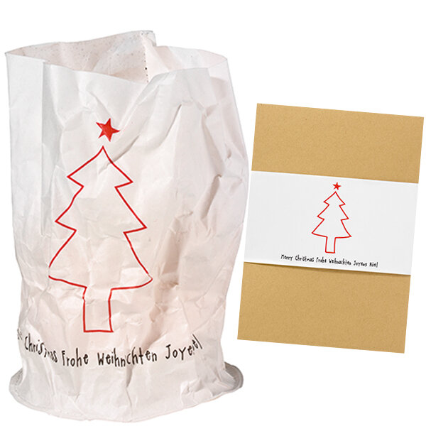Papierlichtkarte Tannenbaum