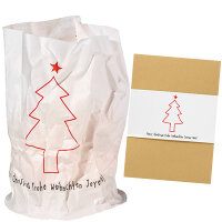 Papierlichtkarte Tannenbaum