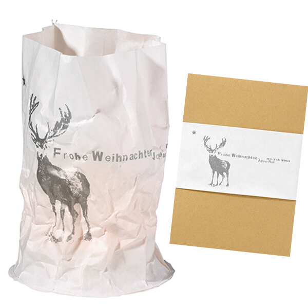 Papierlichtkarte Hirsch