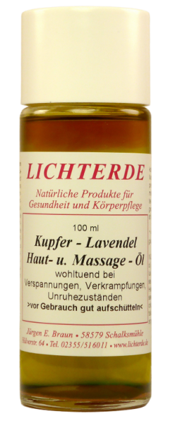 Massageöl Kupfer-Lavendel 100ml
