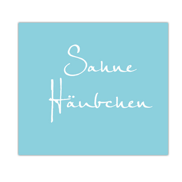 Servietten – Sahnehäubchen türkis