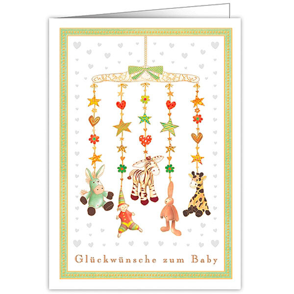 XL Karte Glückwunsch zum Baby