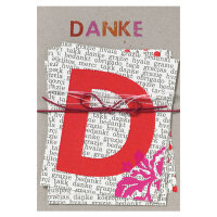 Girlandenkarte Danke