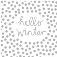 Winterzeit Servietten – Hello Winter