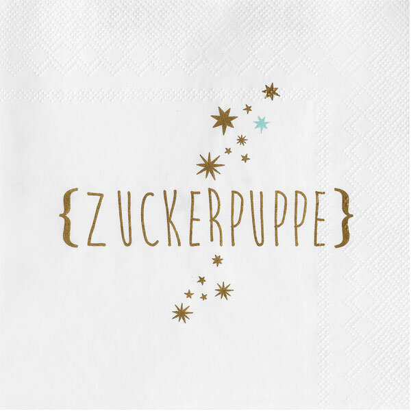 Winterzucker Servietten Zuckerpuppe