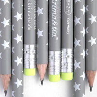 Bleistift Sterne grau